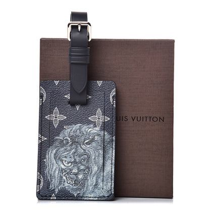 Louis Vuitton Savane Monogram Chapman Lion Luggage Tag 3 of 3