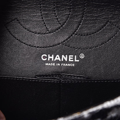 Chanel Tweed Camellia Quilted 2.55 Reissue 226 Flap Ecru 7 of 10