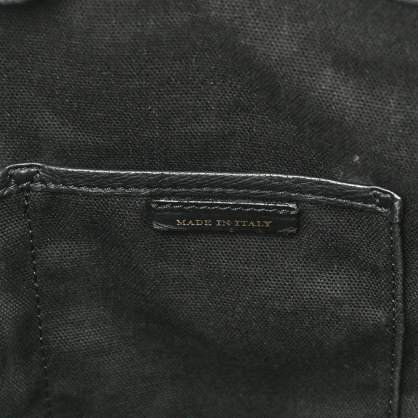 Grainy Calfskin House Check Small Canterbury Black