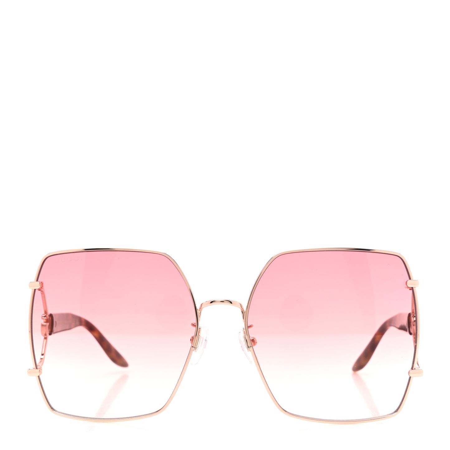 Metal Square Shaped Frame Sunglasses GG1564SA Pink