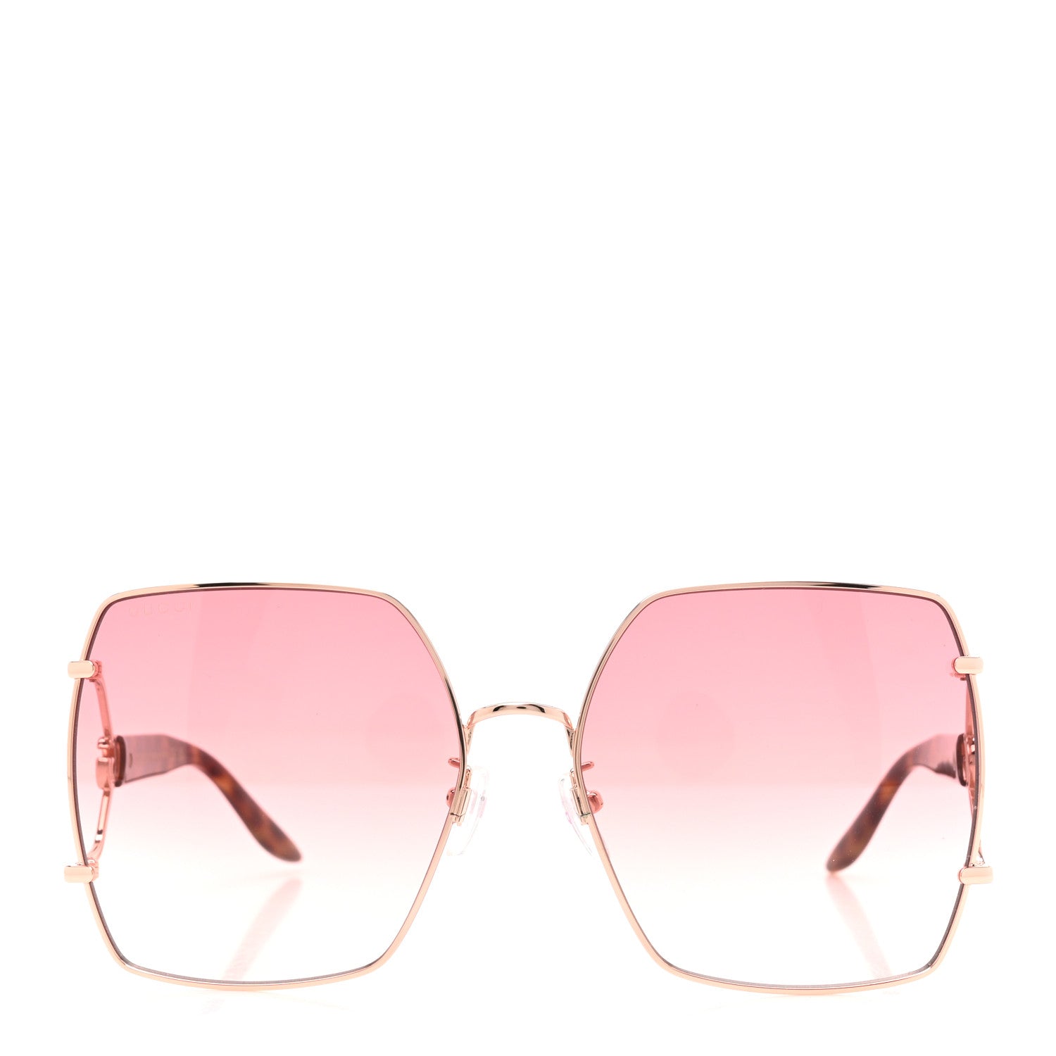 Gucci Metal Square Shaped Frame Sunglasses GG1564SA Pink 2 of 7
