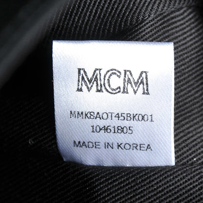 MCM Calfskin Ottomar Monogram Duke Backpack Black 10 of 14