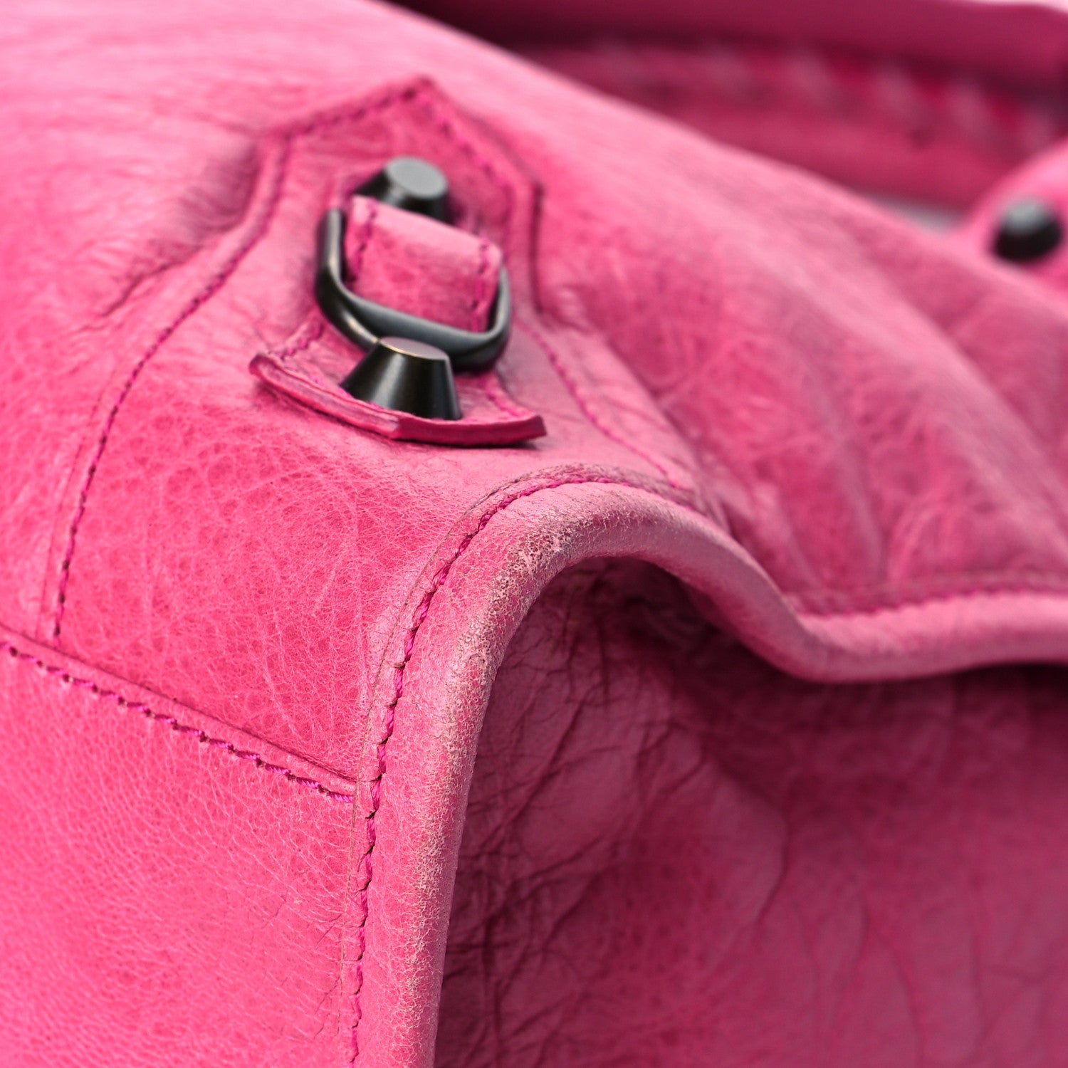 Balenciaga Agneau Classic Hardware City Cyclamen Fucsia 10 of 17