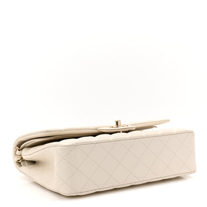 Chanel Caviar Quilted Medium Double Flap White 4 of 10
