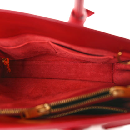 Saint Laurent Calfskin Small Sac De Jour Lipstick Red 5 of 11