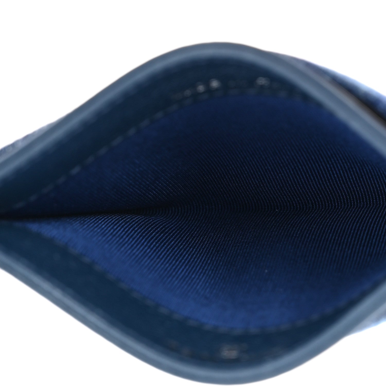 Chanel Denim Goatskin Quilted Card Holder Blue 5 of 8