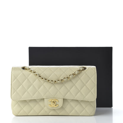 Chanel Caviar Quilted Medium Double Flap Dark White 11 of 11