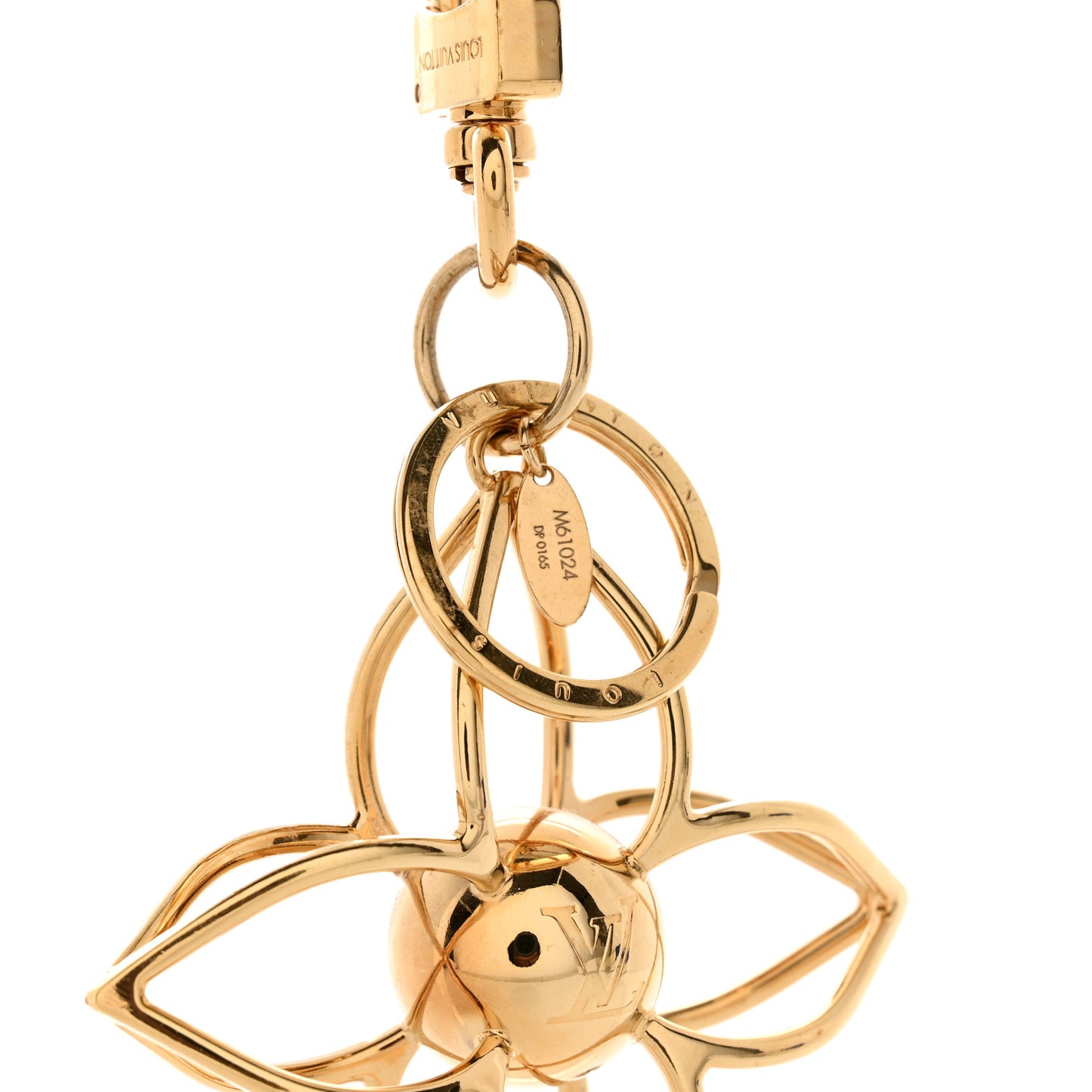 Sphere Bag Charm Gold