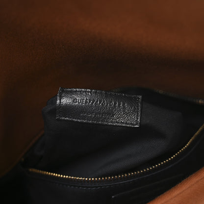 Saint Laurent Canvas Quilted Small Loulou Puffer Monogram Chain Satchel Cinnamon 7 of 10
