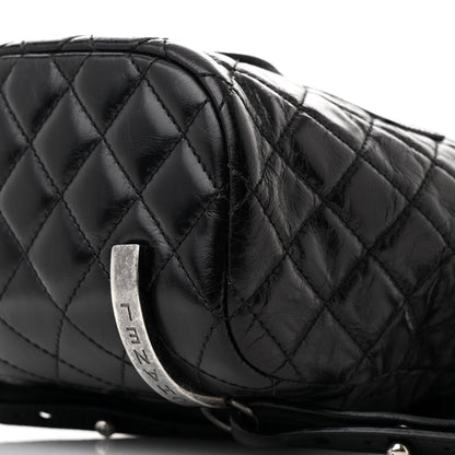Chanel Glazed Calfskin Quilted Small Salzburg Mountain Backpack Black 10 of 11