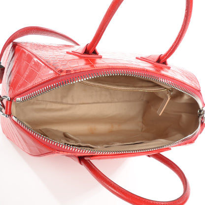 Givenchy Calfskin Crocodile Embossed Medium Antigona Red 5 of 8