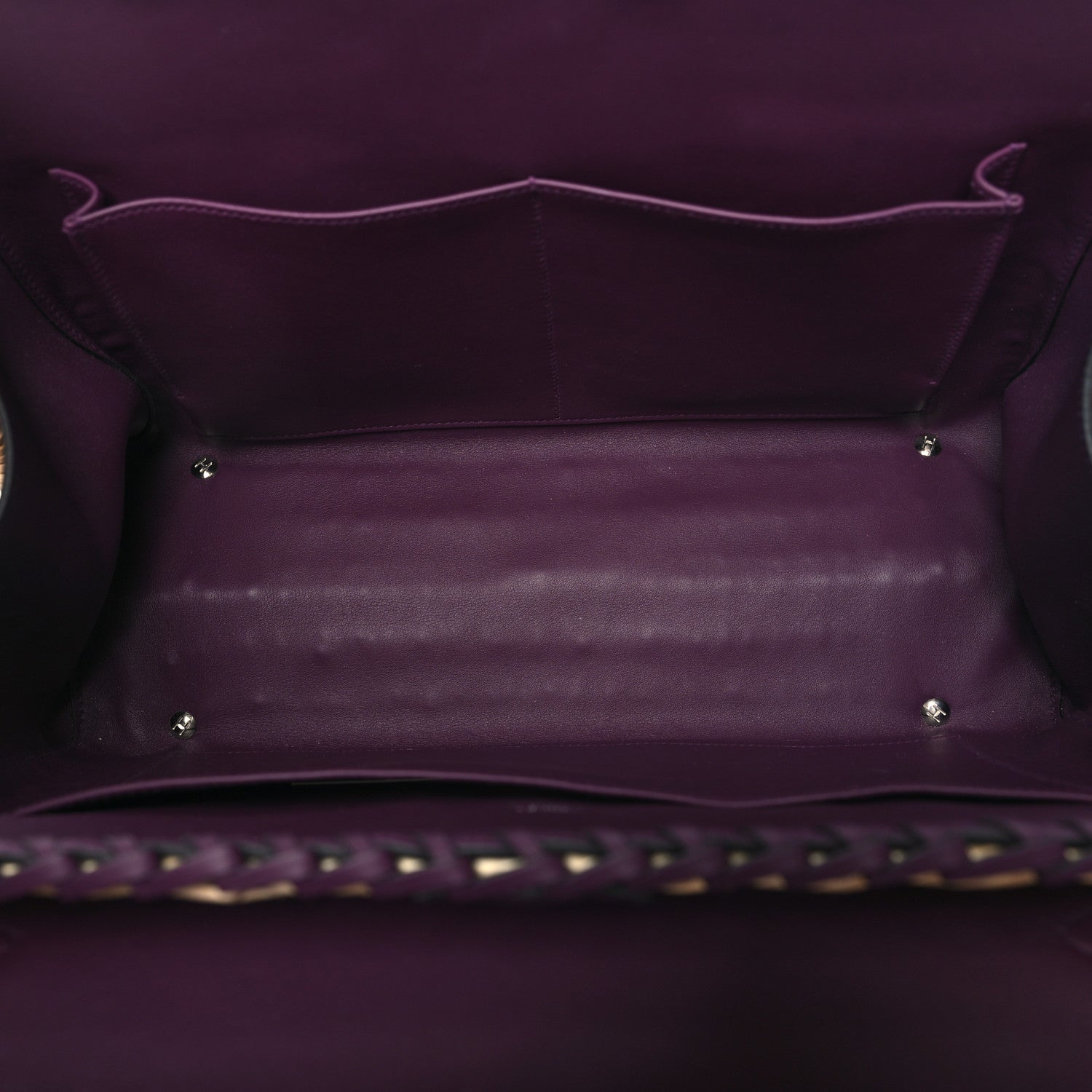 Hermes Wicker Swift Picnic Kelly 35 Naturel Cassis 5 of 12