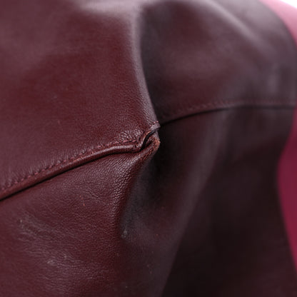 Celine Lambskin Horizontal Bi-Color Cabas Hibiscus Rust 9 of 14