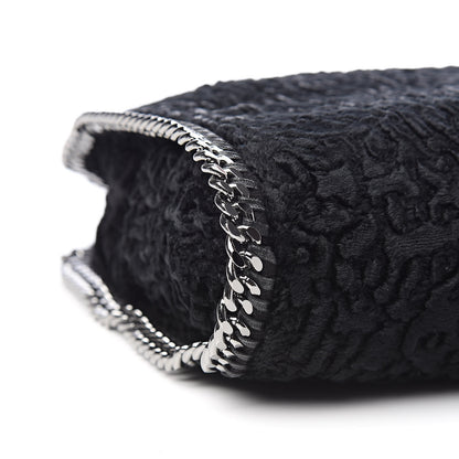 Stella McCartney Crushed Velvet Small Falabella Tote Black 8 of 11