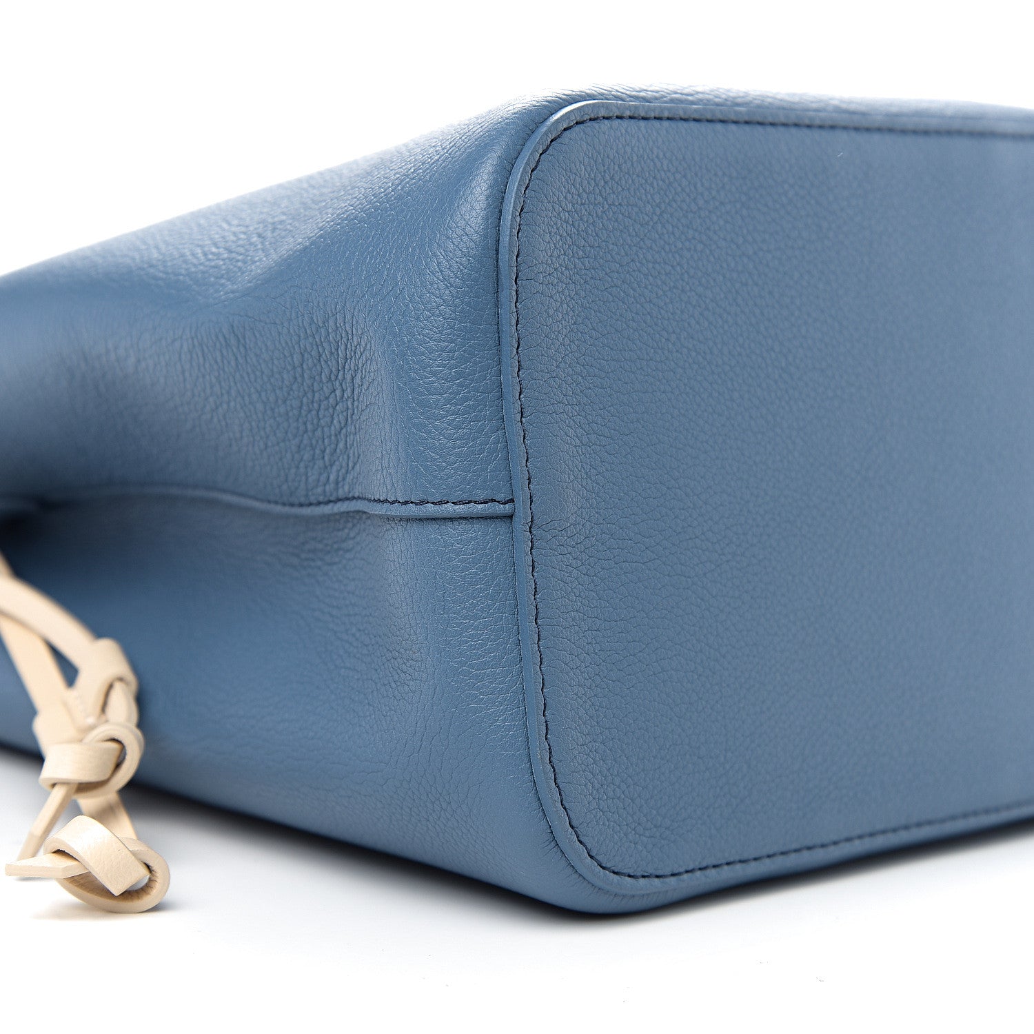 Louis Vuitton Calfskin Lockme Bucket Blue Jean 6 of 8