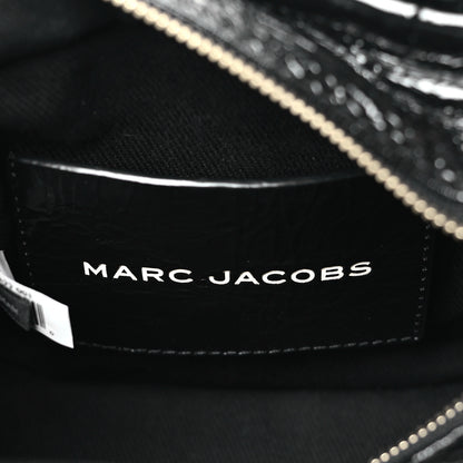 Marc Jacobs Shiny Crinkled Calfskin Mini The Tote Bag Black 5 of 8