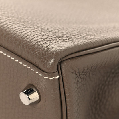 Hermes Togo Kelly Retourne 25 Etoupe 12 of 15