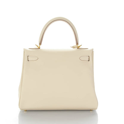 Hermes Swift Kelly Retourne 25 Craie 3 of 26