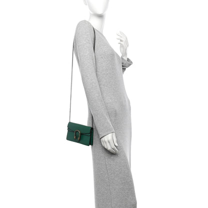 Gucci Dollar Calfskin Crystal Super Mini Dionysus Shoulder Bag Emerald 2 of 9