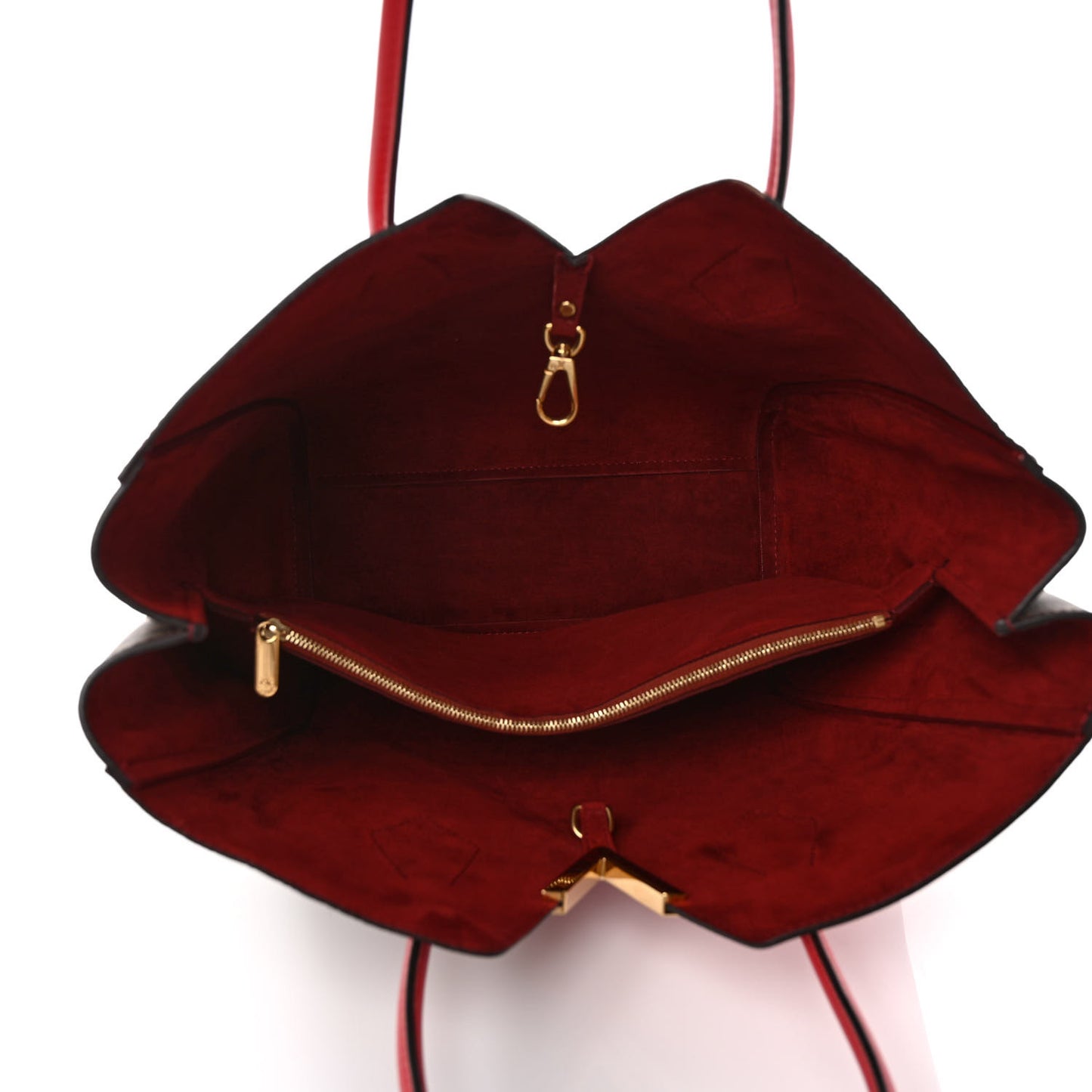 Calfskin Monogram Kimono Tote Cherry