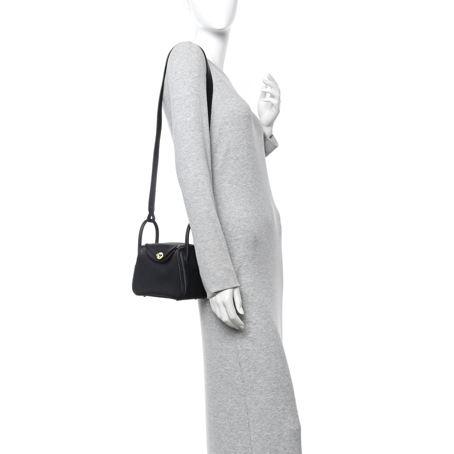 Taurillon Clemence Mini Lindy 20 Black