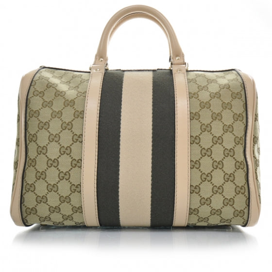 Monogram Vintage Web Medium Boston Pink