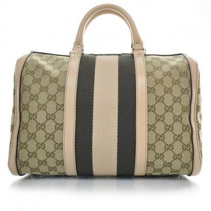 Gucci Monogram Vintage Web Medium Boston Pink 1 of 11