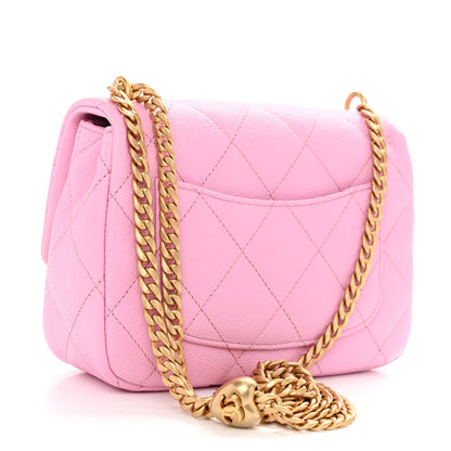 Chanel Caviar Quilted Mini Sweetheart Flap Lilac 3 of 10