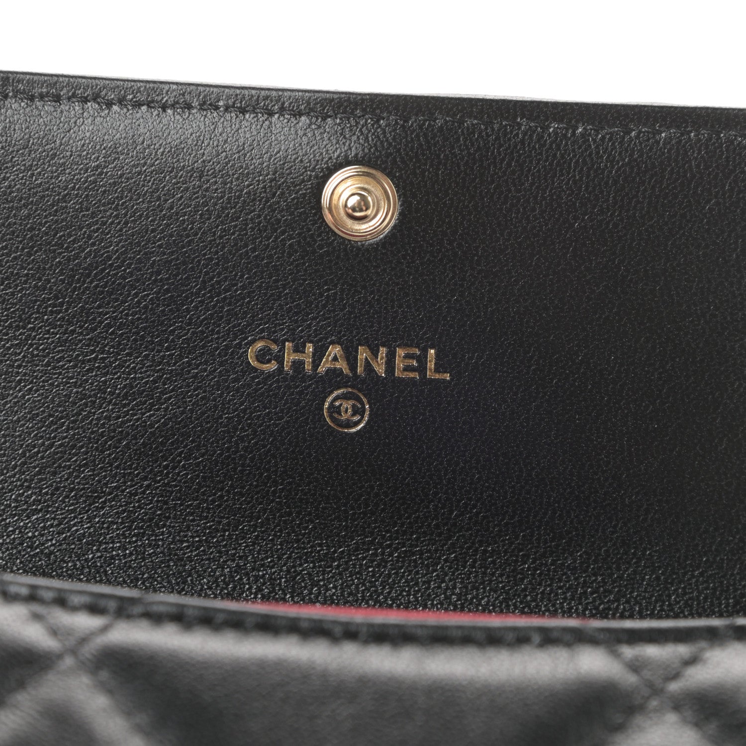 Chanel Shiny Goatskin Quilted Chanel 19 Flap Coin Purse With Chain Black 6 of 12