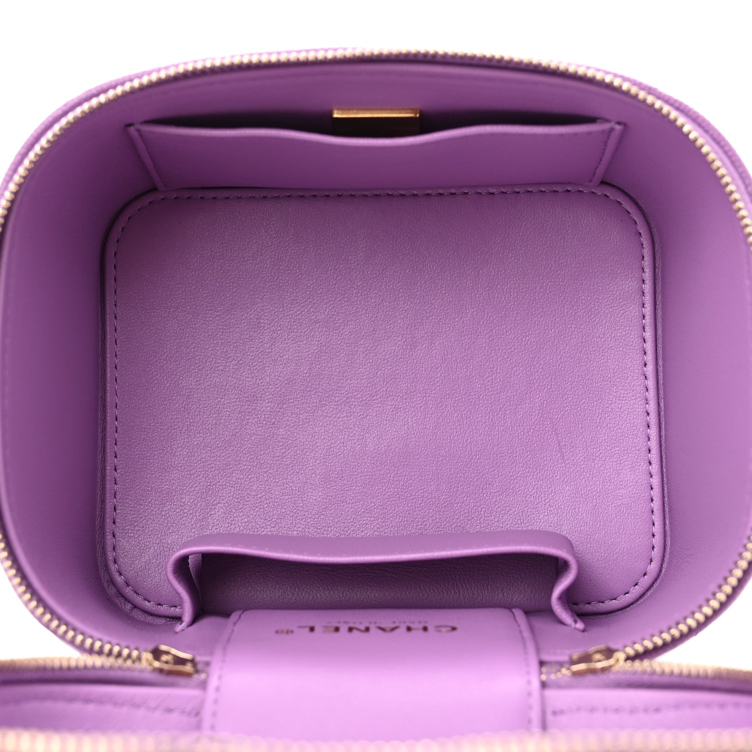 Chanel Caviar Quilted Small CC Vanity Case Purple 5 of 10
