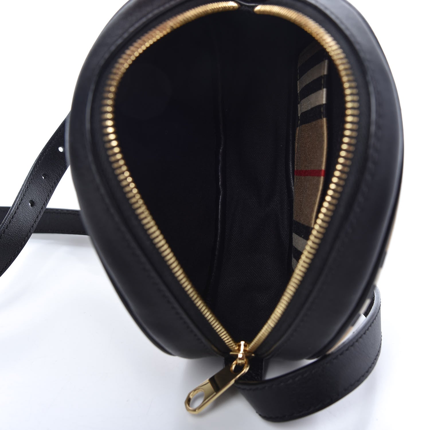 Burberry E-Canvas Calfskin Icon Stripe Louise Bag Archive Beige 5 of 8