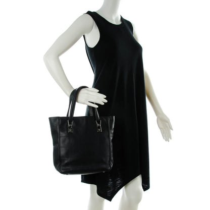 Chanel Caviar Square Stitched Tote Black 2 of 7