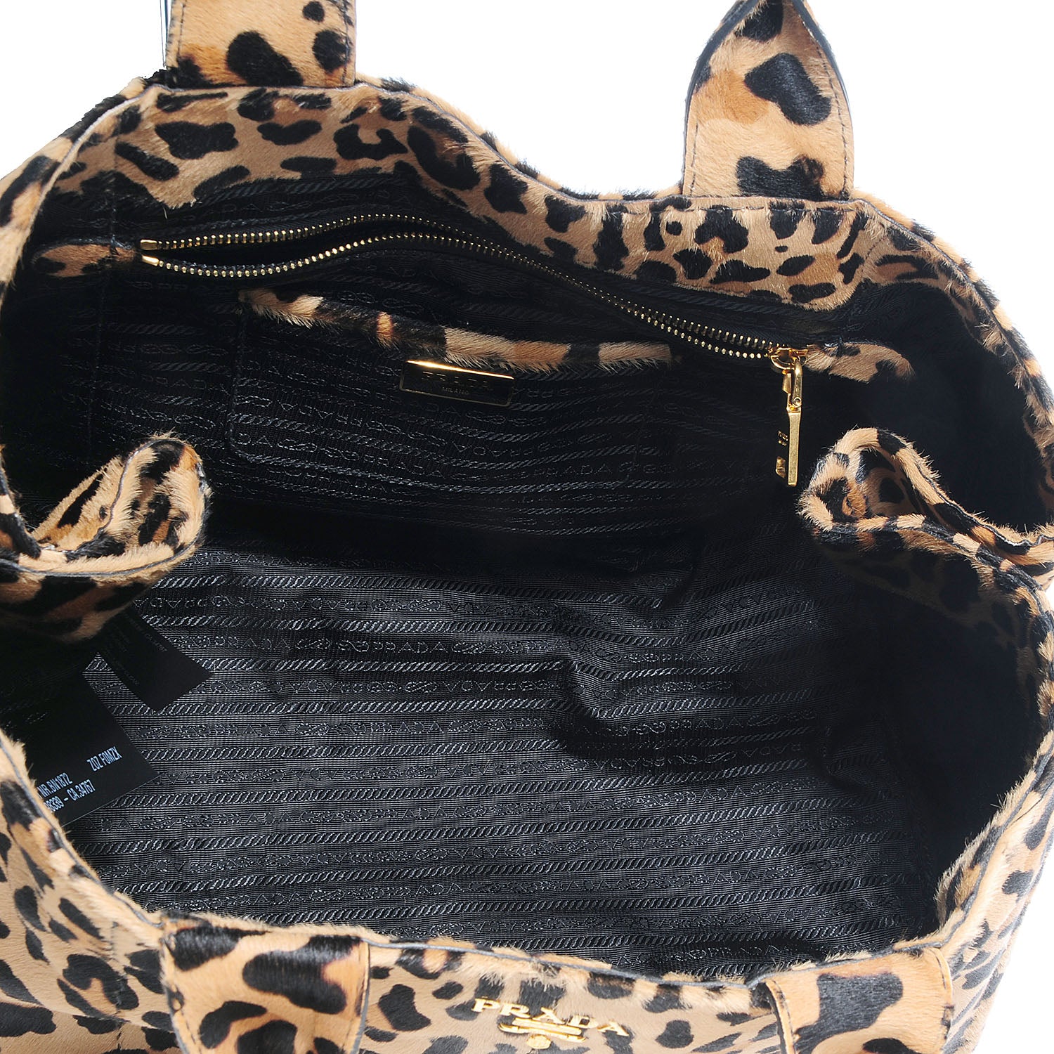 Prada Calf Hair Leopard Print Shopping Tote 8 of 10