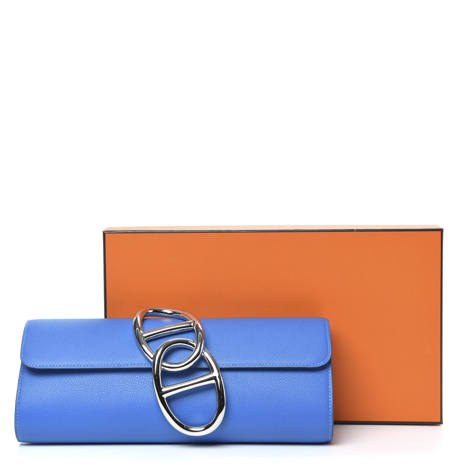 Hermes Evercolor Egee Clutch Bleu Hydra 9 of 9