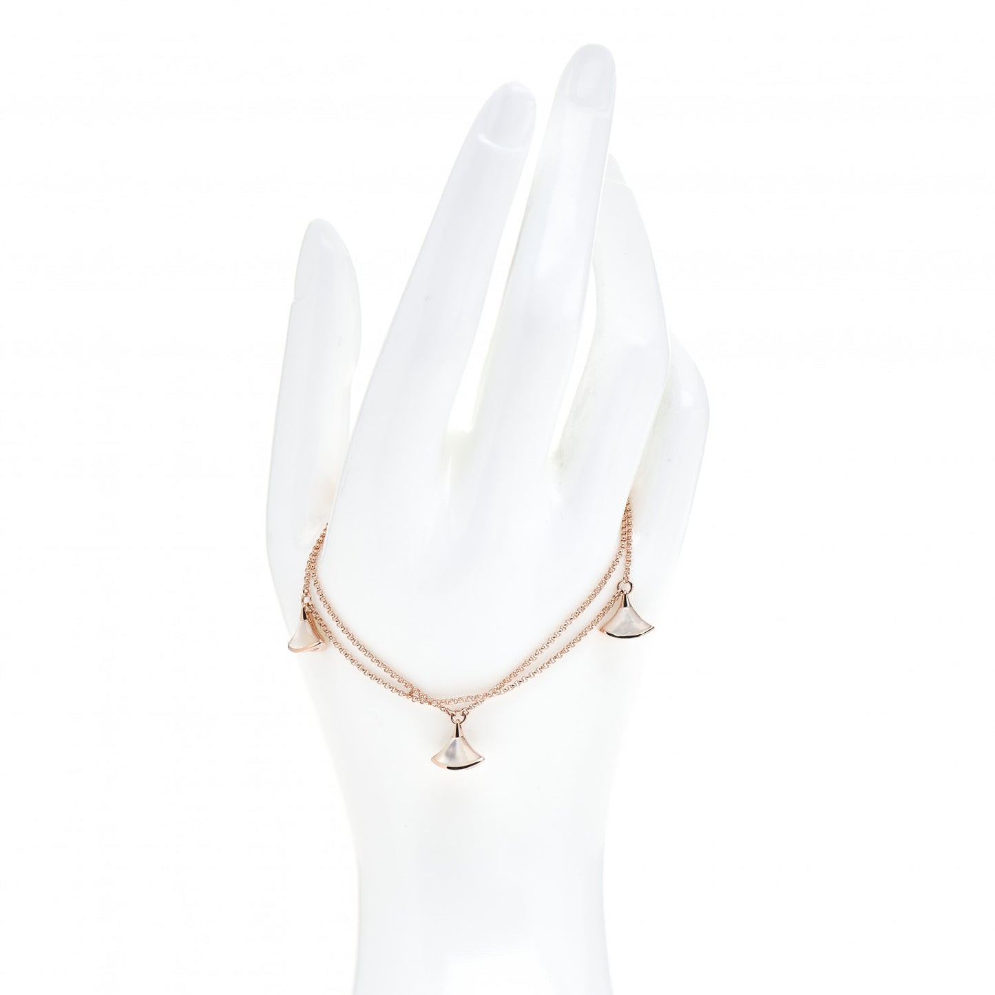 18K Rose Gold Mother of Pearl Divas' Dream Charm Bracelet SM