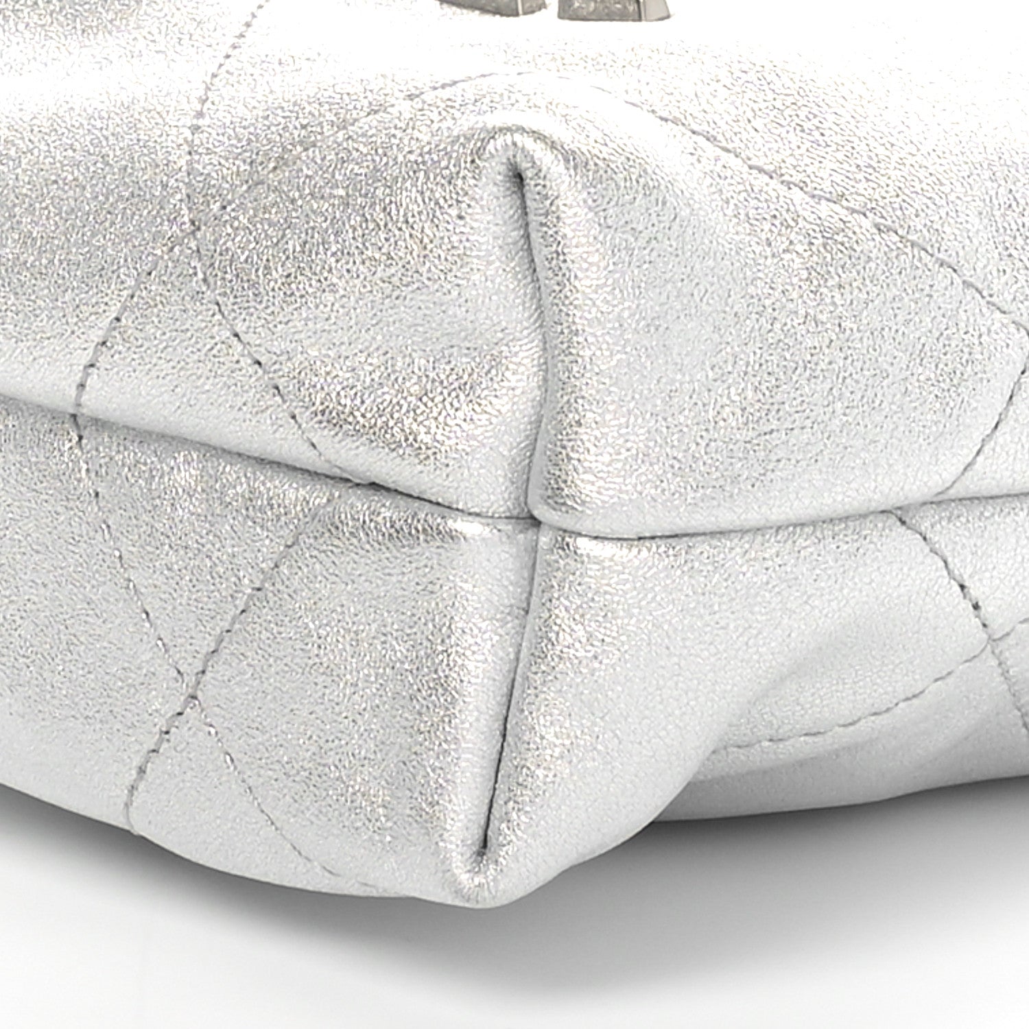 Chanel Metallic Lambskin Quilted Mini Chanel 22 Silvery 10 of 10