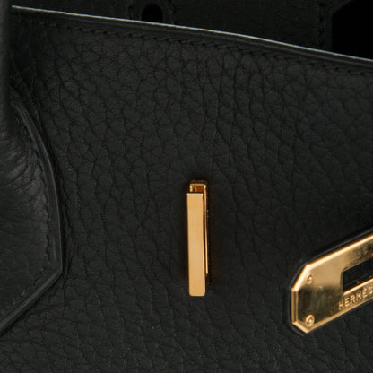 Hermes Taurillon Clemence Birkin 35 Black 12 of 24