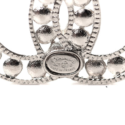 Chanel Pearl CC Earrings Silver 4 of 5