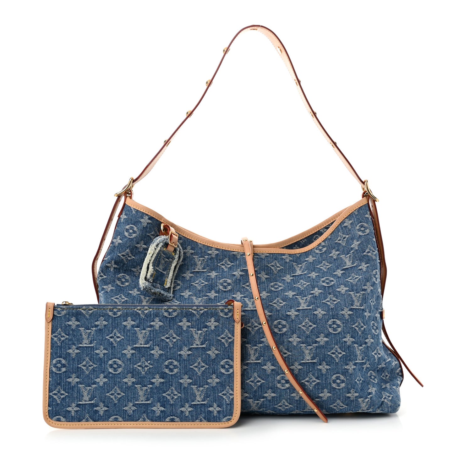 Monogram Denim CarryAll MM Blue