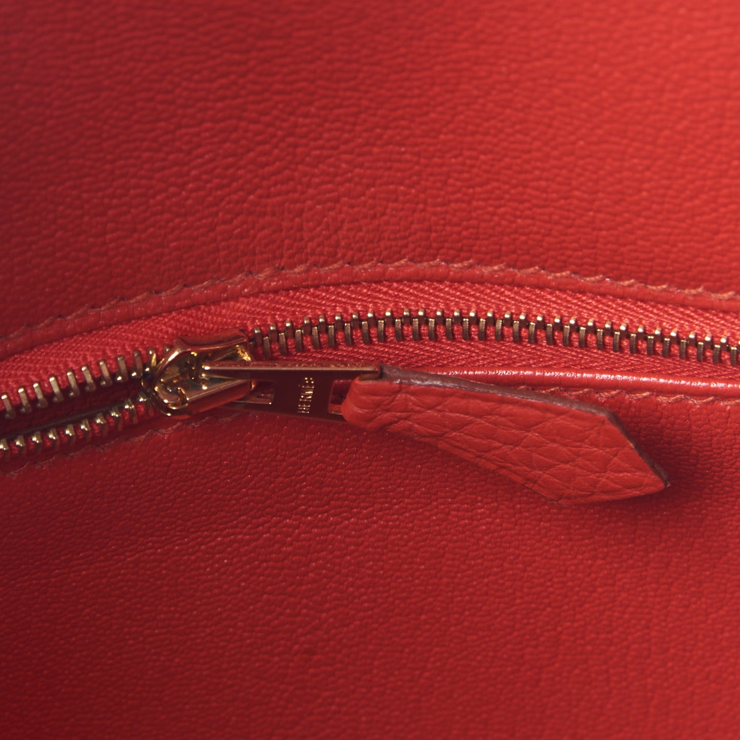 Togo Birkin 30 Rouge Casaque