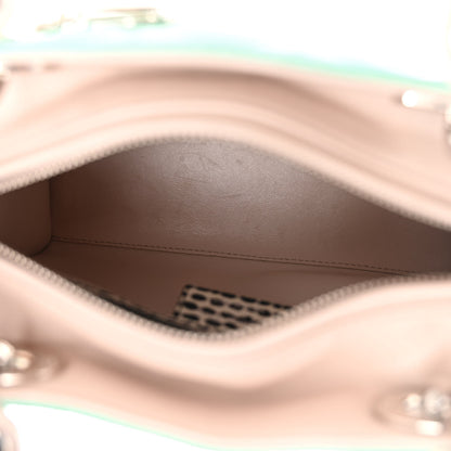 Christian Dior Lambskin Snakeskin Medium Lady Dior Light Blue Multicolor 5 of 13