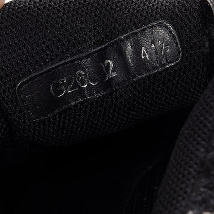 Chanel Suede Tweed Goatskin CC Sneakers 41.5 Black 8 of 12