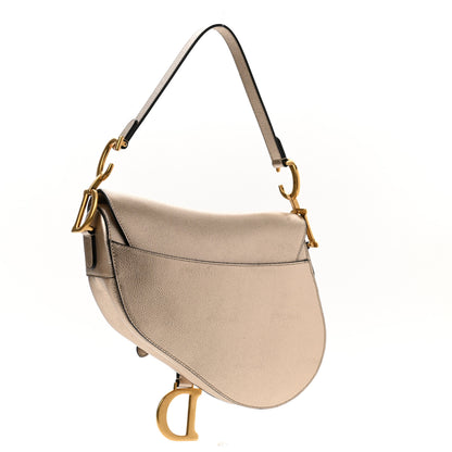 Christian Dior Metallic Grained Calfskin Saddle Bag Gold 3 of 10