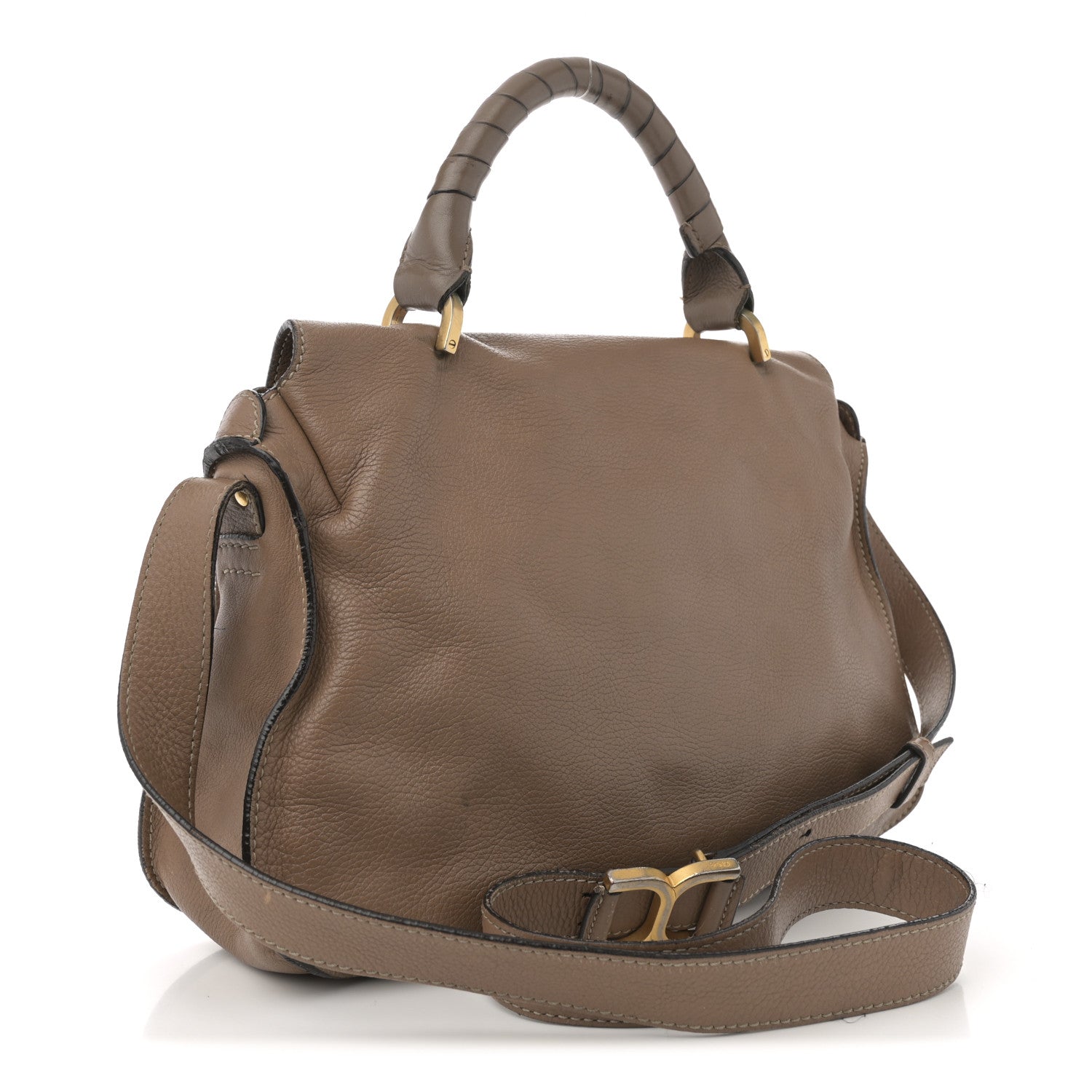 Chloe Calfskin Medium Marcie Top Handle Bag Nut 4 of 41