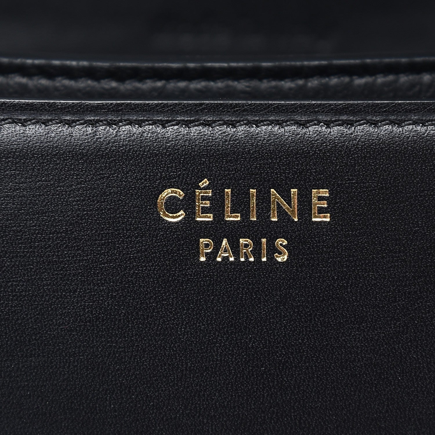 Celine Box Calfskin Medium Classic Box Flap Bag Black 7 of 7