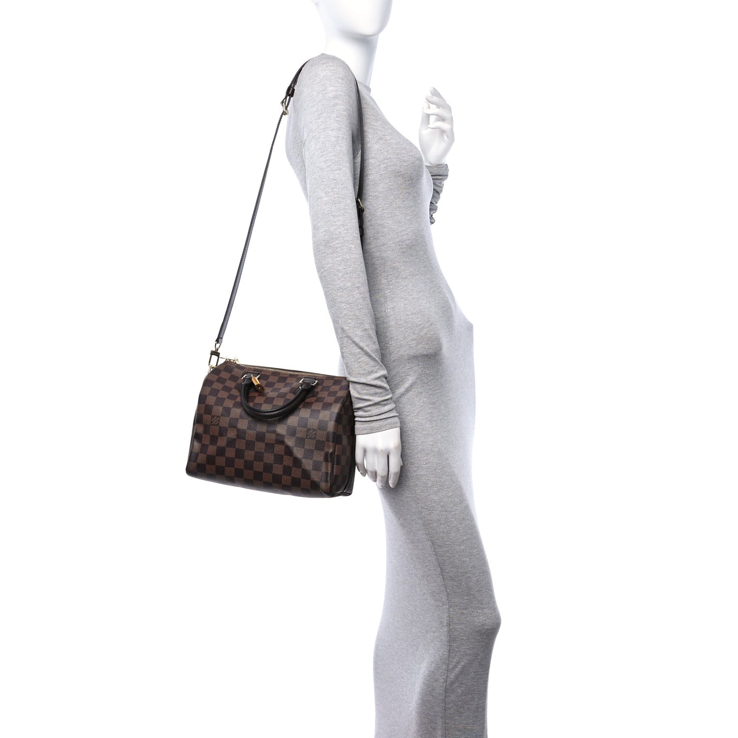 Damier Ebene Speedy Bandouliere 25