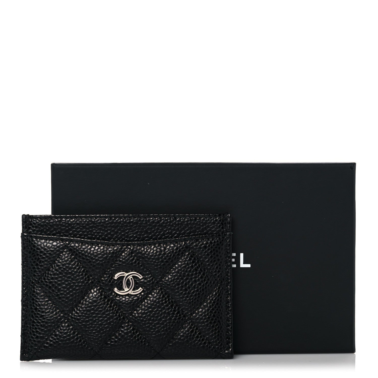 Chanel Caviar Quilted Card Holder Black 9 of 9