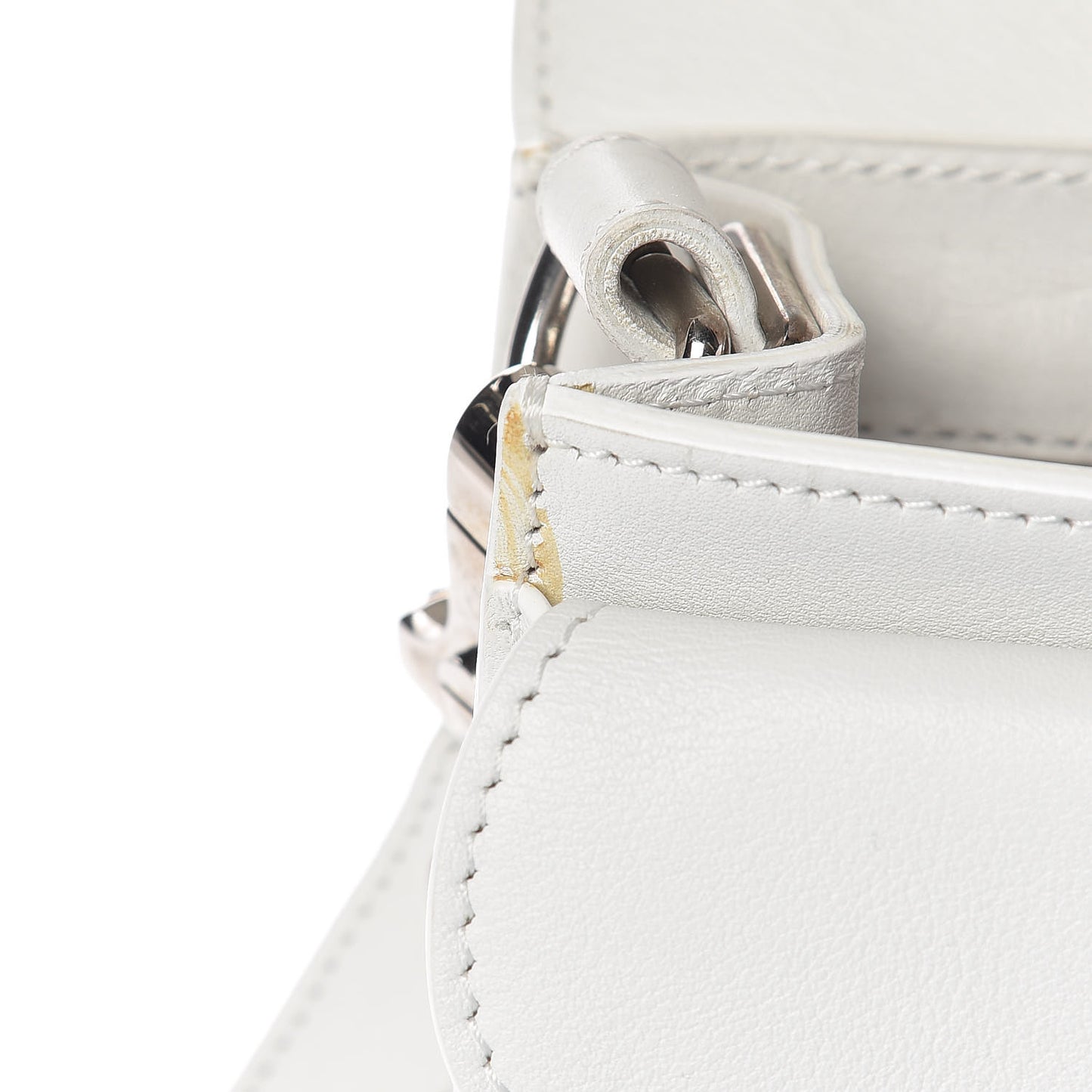 Calfskin PS11 Classic Shoulder Bag White