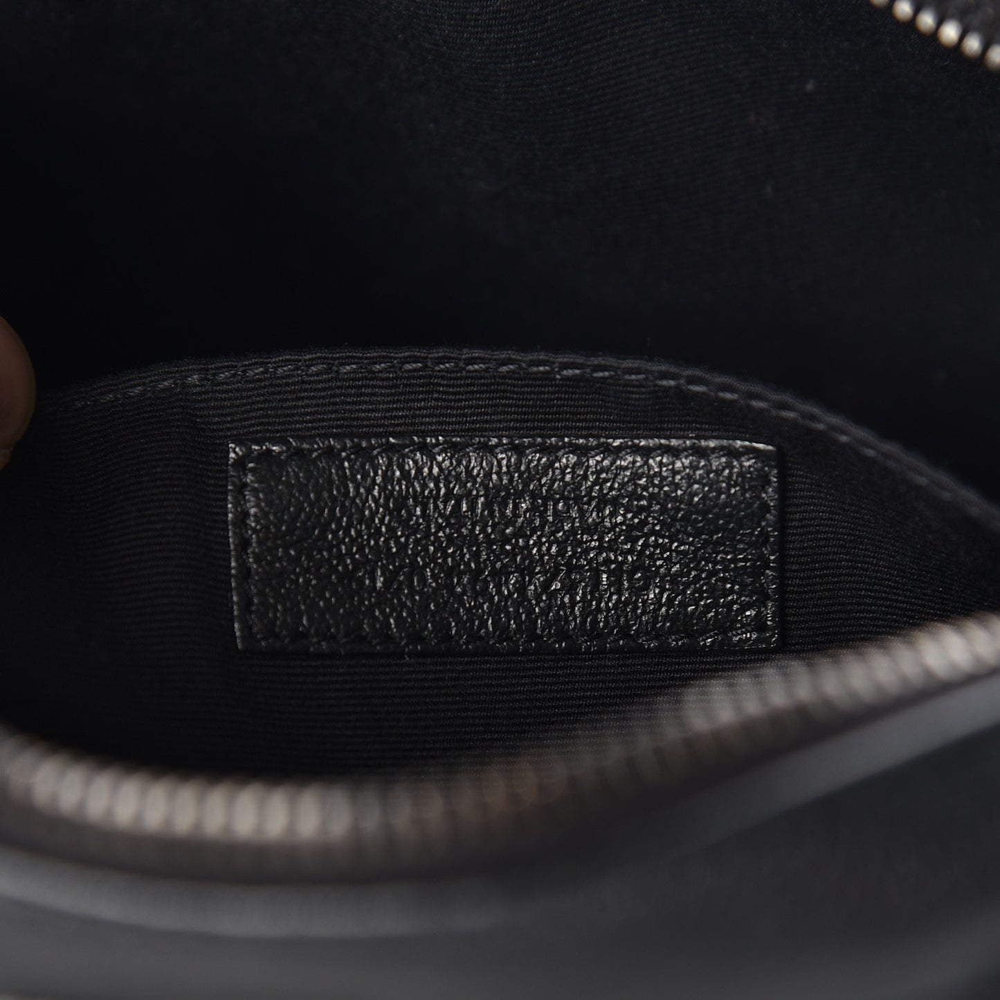 Smooth Calfskin Monogram Lou Camera Bag Black