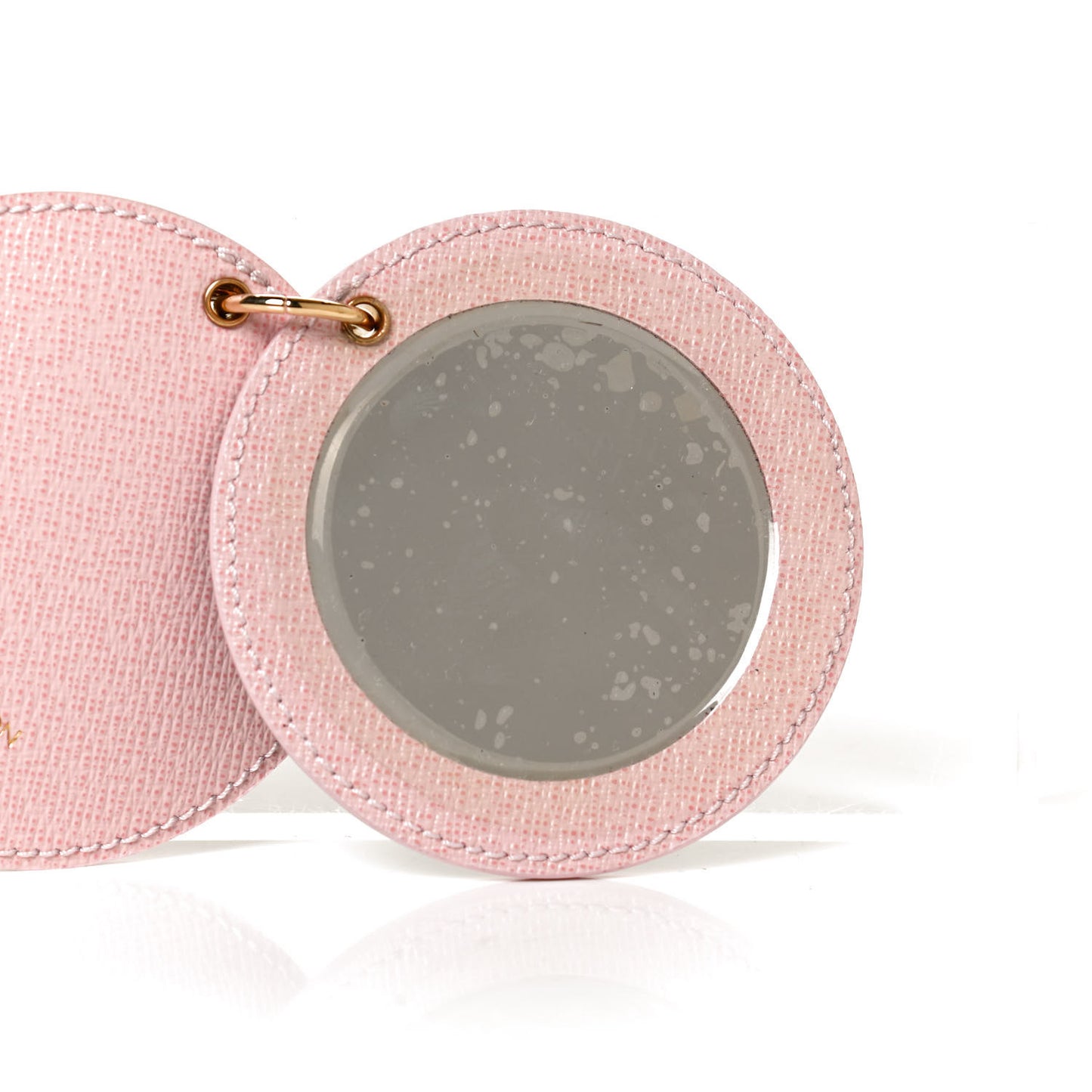 Monogram LV Mirror Bag Charm Key Holder Rose Ballerine